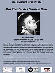 Theater des Carmelo Bene Plakat